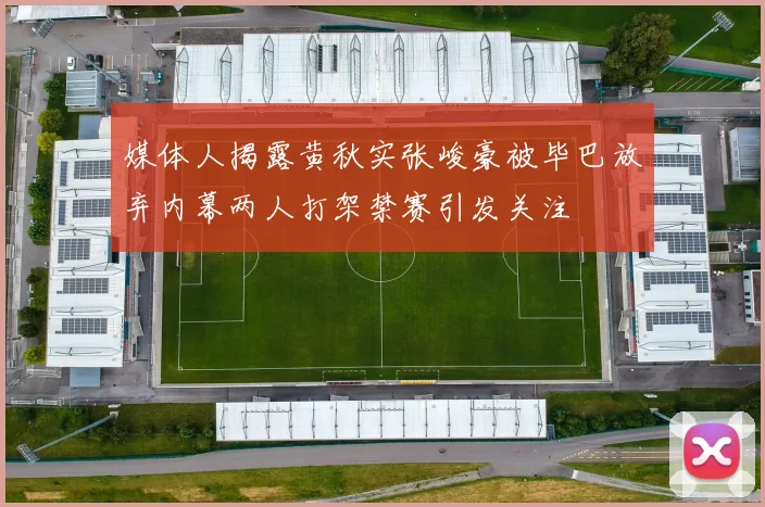 媒体人揭露黄秋实张峻豪被毕巴放弃内幕两人打架禁赛引发关注